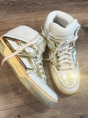 Alejandro Ingelmo Tron high-top - White and Gold - Size 10 RARE